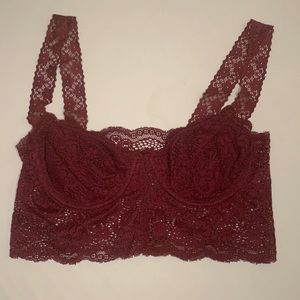 NWOT Urban Outfitters BDG Maroon Lace Bralette